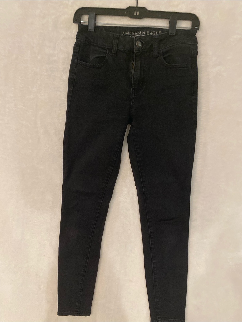 American Eagle Outfitters Women's High-Rise Black Skinny Jeans - Picture 3 of 4